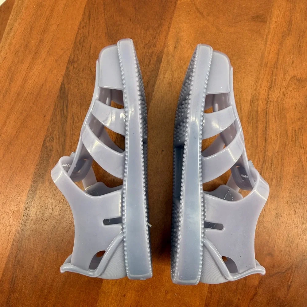 Mini‎ Melissa Hip Daydream BB Kids Blue Summer Fisherman Jelly Sandals Size 12